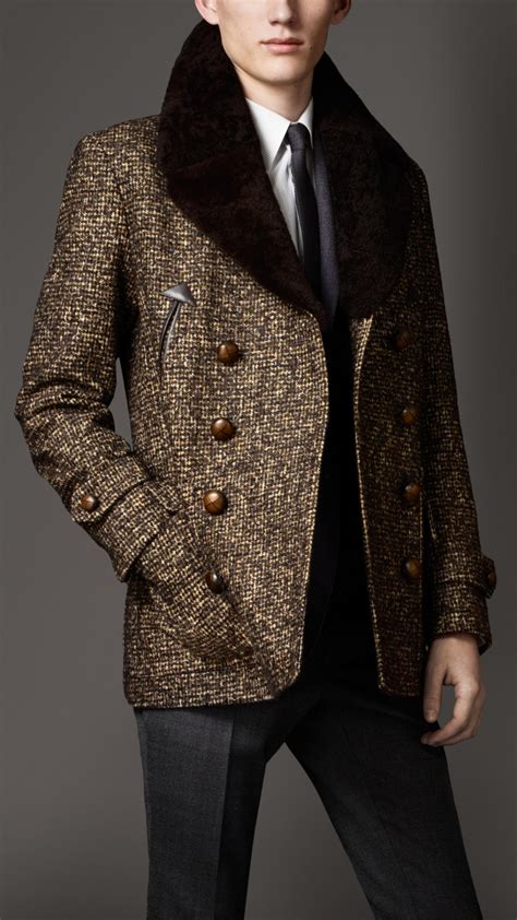 burberry tweed jacket mens|Tweed Burberry Jackets for Men .